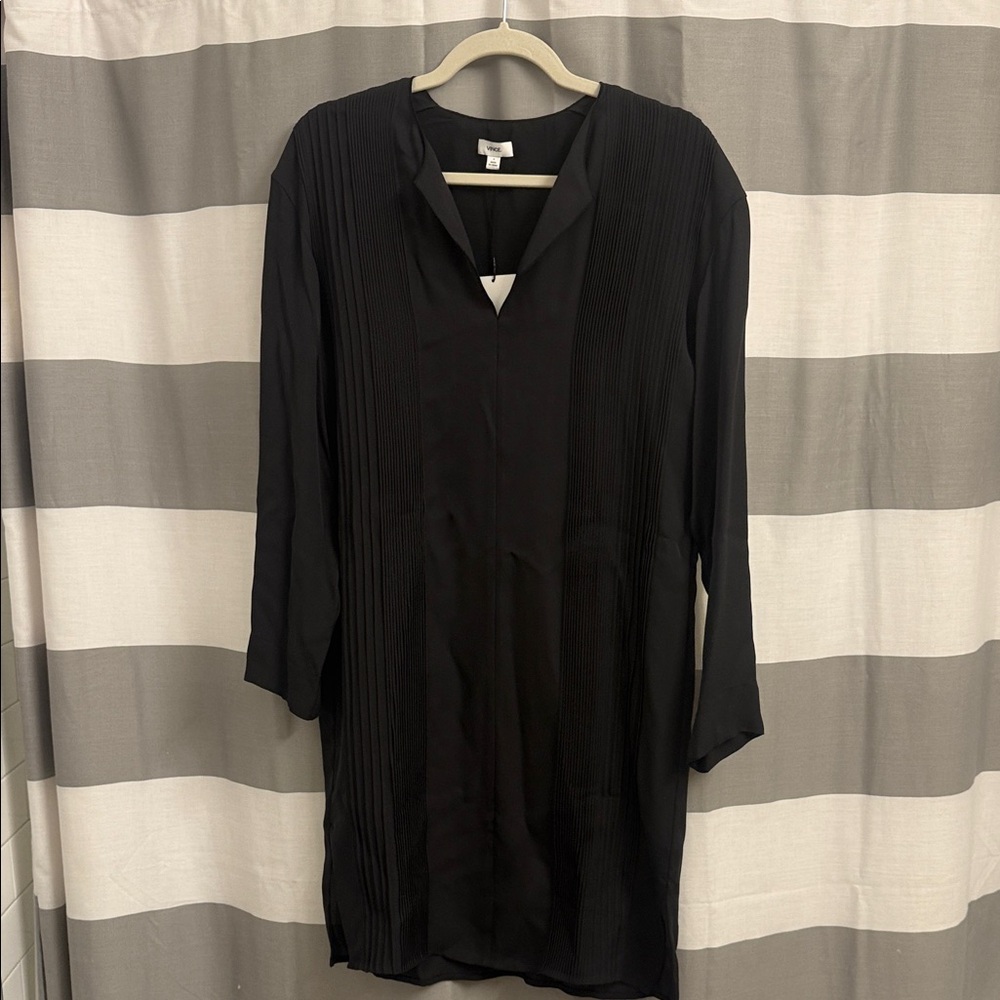 Vince Classic Black Long Sleeve Dress